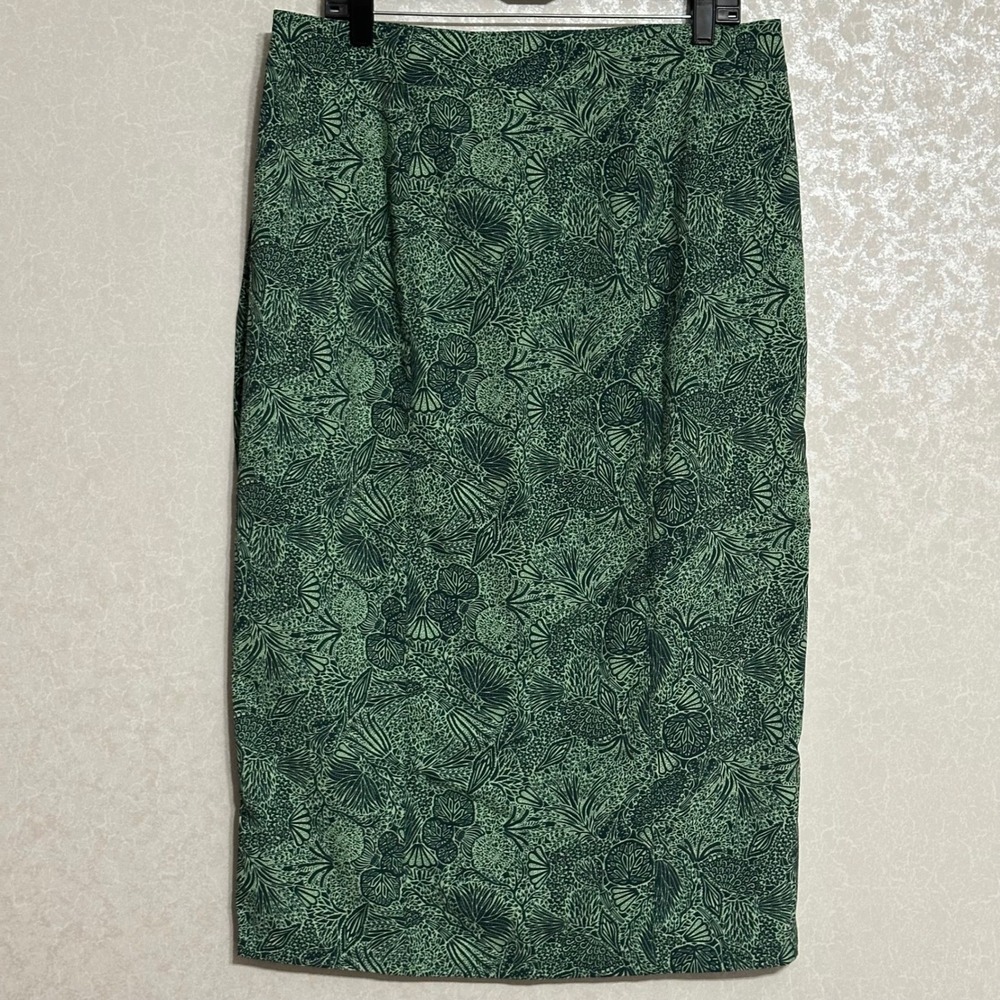 RipSkirt Hawaii Wrap Skirt Tropical Botanical Print Quick Dry Green Length 3 L - Picture 2 of 6